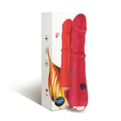 ARMONY - THERMO-ADJUSTABLE POINT A STIMULATOR VIBRATOR DILDO RED