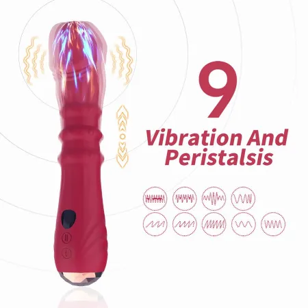 ARMONY - THERMO-ADJUSTABLE POINT A STIMULATOR VIBRATOR DILDO RED