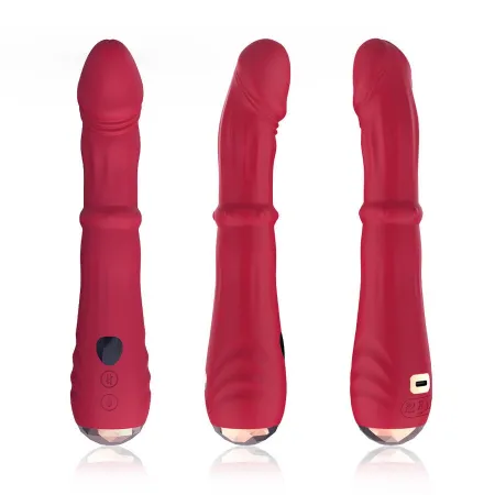 ARMONY - THERMO-ADJUSTABLE POINT A STIMULATOR VIBRATOR DILDO RED