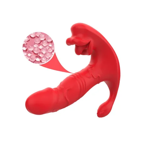 ARMONY - ANAL VIBRATOR PANTY C AND G-SPOT STIMULATOR REMOTE CONTROL RED