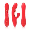 ARMONY - G-SPOT AND CLITORIS STIMULATOR VIBRATOR WITH OSCILLATING TONGUE RED