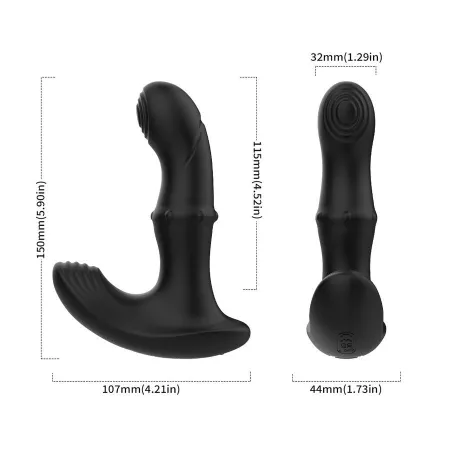 ARMONY - ANAL PROSTATE VIBRATOR REMOTE CONTROL BLACK