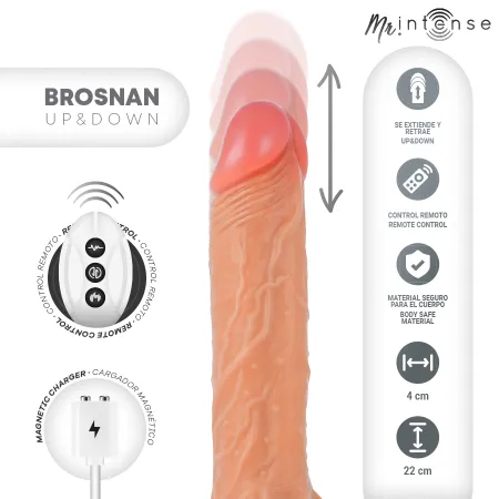 MR INTENSE - BROSNAN REALISTIC PENIS REMOTE CONTROL 22 CM -O- 4 CM