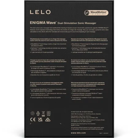 LELO - ENIGMA WAVE TRIPLE VIBRATION MASSAGER BLACK