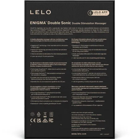 LELO - ENIGMA DOUBLE SONIC VIBRATOR POINT G CYBER PURPLE