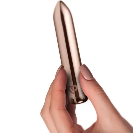 ROCKS-OFF - RECHARGEABLE VIBRATING BULLET GOLDEN ROSE