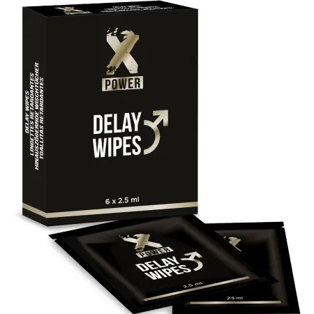 X POWER - DELAY WIPES 6 UNITS