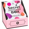 SECRET PLAY - PLEASURES BOX FOR COUPLES: DICE + VIBRATING BULLET + FEATHER PEN