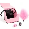 SECRET PLAY - PLEASURES BOX FOR COUPLES: DICE + VIBRATING BULLET + FEATHER PEN