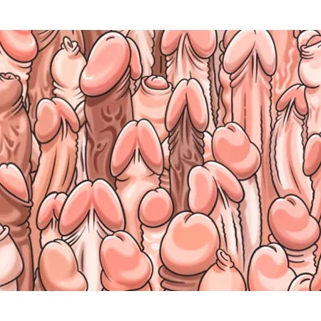 DIABLO PICANTE - COLOR MOUSE PAD WITH PENISES DESIGN