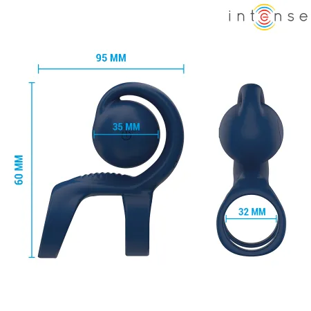 INTENSE - TYSON COCK RING WITH VIBRATING BALL Ø 3.2 CM