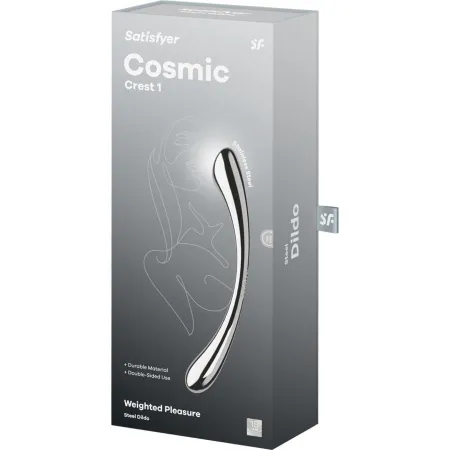 SATISFYER - COSMIC CREST 1 STAINLESS STEEL DOUBLE-ENDED DILDO
