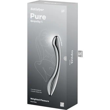 SATISFYER - PURE GRAVITY 1 STAINLESS STEEL DOUBLE-ENDED DILDO