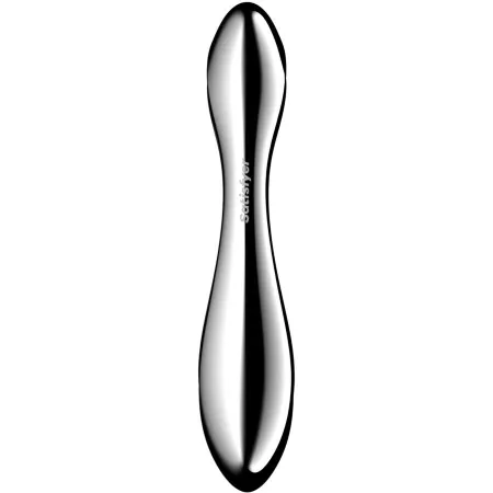 SATISFYER - PURE GRAVITY 2 STAINLESS STEEL DOUBLE-ENDED DILDO