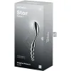 SATISFYER - STAR FORCE 1 STAINLESS STEEL DOUBLE-ENDED DILDO