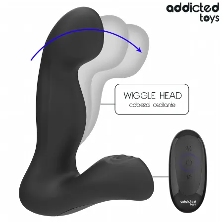 ADDICTED TOYS - OSCILLATING PROSTATE MASSAGER WITH PULSATION MODE REMOTE CONTROL