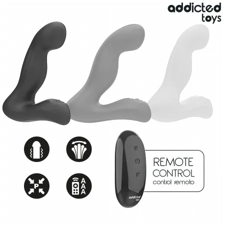 ADDICTED TOYS - OSCILLATING PROSTATE MASSAGER WITH PULSATION MODE REMOTE CONTROL