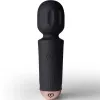 ROCKS-OFF - MINI RECHARGEABLE WAND 16 FUNCTIONS BLACK TULIP