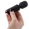 ROCKS-OFF - MINI RECHARGEABLE WAND 16 FUNCTIONS BLACK TULIP