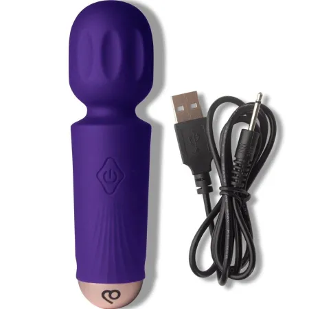 ROCKS-OFF - MINI RECHARGEABLE WAND 16 FUNCTIONS VIOLET DREAM