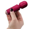 ROCKS-OFF - MINI RECHARGEABLE WAND 16 FUNCTIONS AZALEA RED