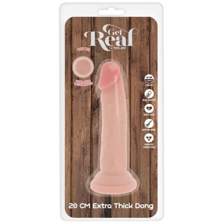 GET REAL - DELUXE THICK DOUBLE-DENSITY TPE DONG 20 CM