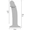 GET REAL - REALISTIC SILICONE VIBRATING DILDO PURPLE 19.5 CM