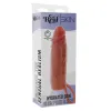 GET REAL - HYDRATED SKIN SILICONE PENIS SLEEVE CARAMEL 16 CM