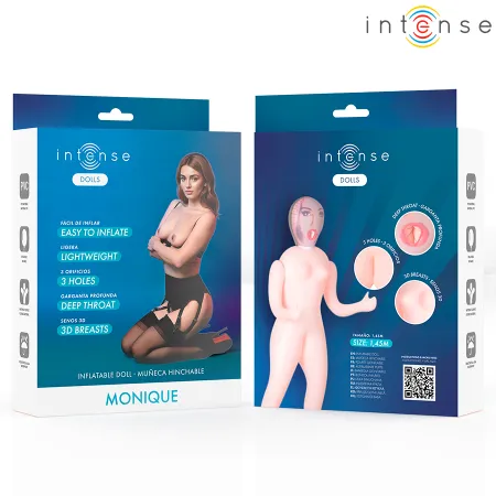 INTENSE DOLLS - MONIQUE INFLATABLE DOLL WITH THREE ORIFICES