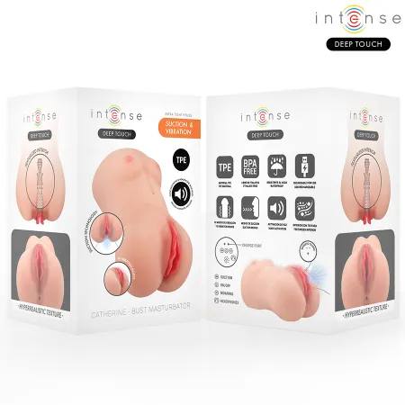 INTENSE DEEP TOUCH - CATHERINE VIBRATOR & SUCTION MASTURBATOR WITH VOICE