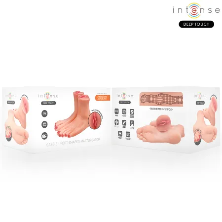 INTENSE DEEP TOUCH - GABBIE TWO-PIECE FOOT-SHAPED MASTUBADOR