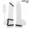 ADDICTED TOYS - TEXTURED COCK RING SET 4 SIZES