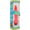 SEVEN CREATIONS - VINYL P-SHAPE VIBRATOR BLACK PENIS 20 CM