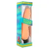 SEVEN CREATIONS - VINYL P-SHAPE VIBRATOR BLACK PENIS 20 CM