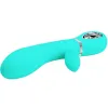 PRETTY LOVE - THOMAS MULTIFUNCTION G-SPOT VIBRATOR AQUA GREEN