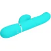 PRETTY LOVE - PERLITA MULTIFUNCTION 3 IN 1 G-SPOT VIBRATOR AQUA GREEN